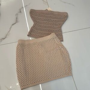 NWT SER.OY.A crochet skirt set